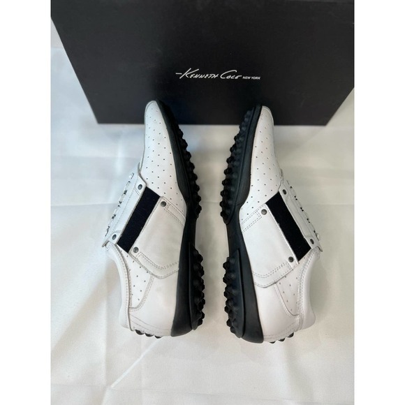 NWT in BOX KENNETH COLE Women's White w/ Black Stripe Hybrid Golf Shoes 7.5 C - Picture 6 of 7